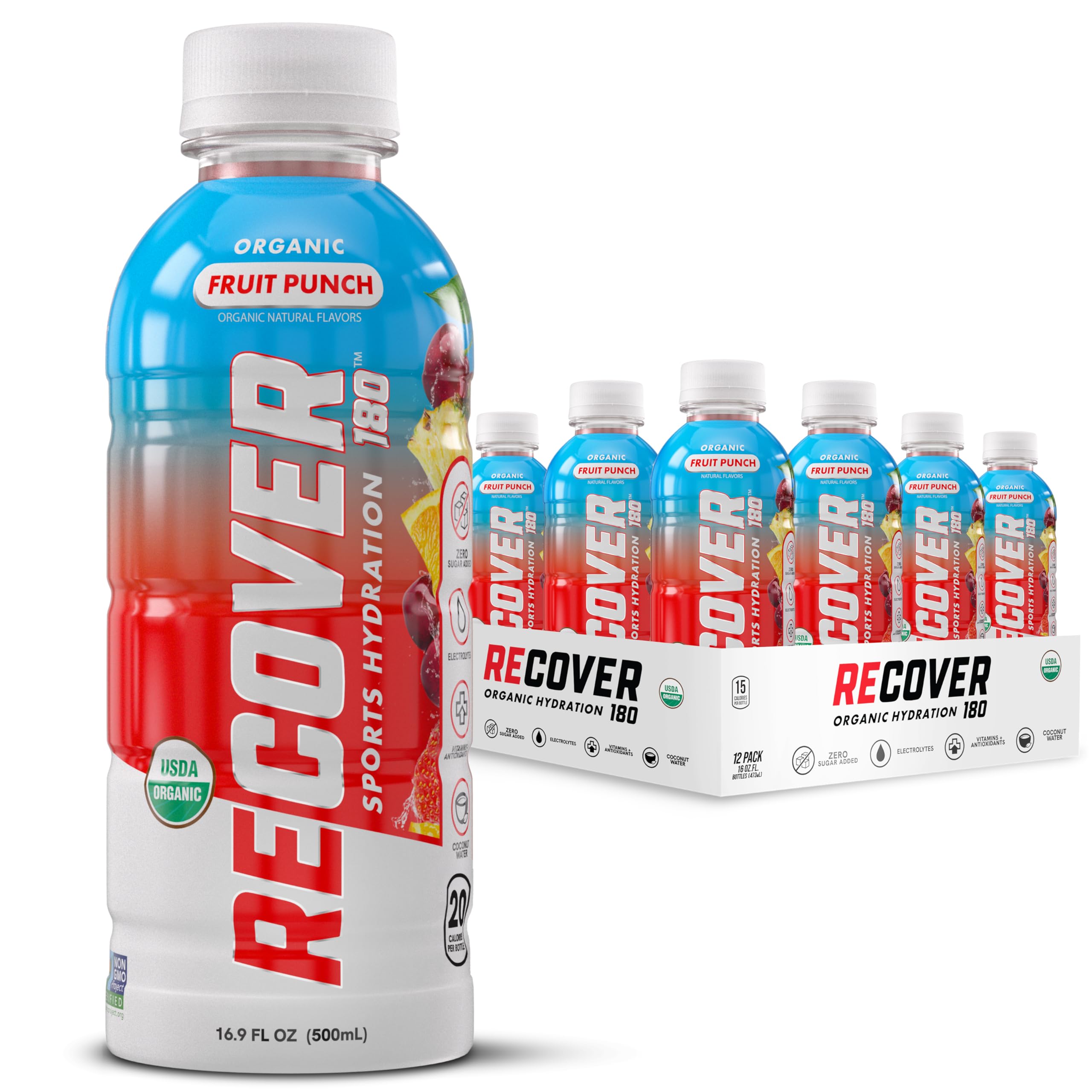 Amazon.com : RECOVER 180 Organic Sports Hydration Drink, No Sugar